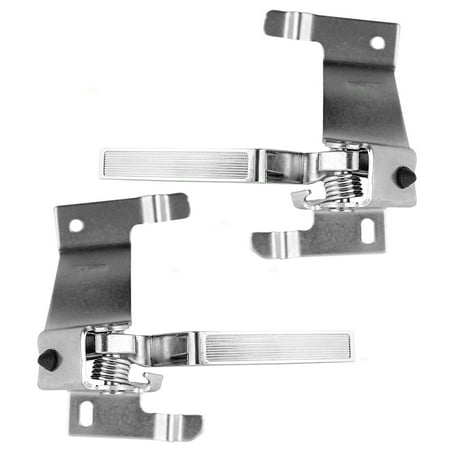Gmc Chrome Door Handles - Driver and Passenger Front Inside Inner Chrome Door Handles Replacement for GMC Oldsmobile Buick 20009583 20009582