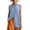 Sky Blue, variant on TGSLY Women's Mandarin Collar Tank Tops Lightweight Soft V Neck Button-Down Sleeveless Shirts Oversized Fit High-Low Hem Solid Color Tunic Blouses XXL