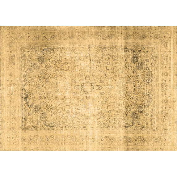 Ahgly Company Indoor Rectangle Persian Brown Traditional Area Rugs, 7' x 9'