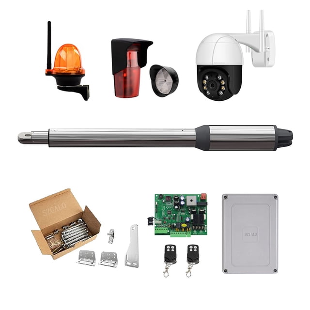 (660lb) Single Swing Automatic Gate Opener Kit Suitable For Opening Gates /Gate Motor Solar Powered Optional For Home Security/Farm/Garage/Business ,Ultra-Quiet Operation