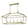 thumbnail image 4 of Savoy House 1-324-5-322 Townsend 5 Light Linear Chandelier in a Warm Brass Finish (44" W x 23.5" H), 4 of 5
