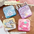 thumbnail image 6 of vnanda Portable Menstrual Pad Bag Cartoon Pad Storage Bag Cute Bunny Bear Dog Cat Print Portable Zipper Small Portable Women Girls Students Coins Purse, 6 of 8