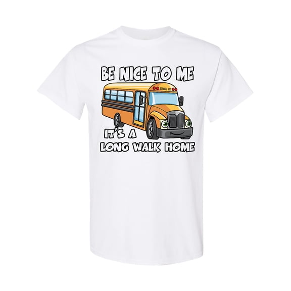 Inktastic School Bus Driver Be Nice T-Shirt