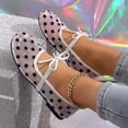 thumbnail image 5 of Wensltd Women Mesh Polka Dot Ballet Flats Wide Width Comfy Casual Shoes for Daily Summer Wear, 5 of 9