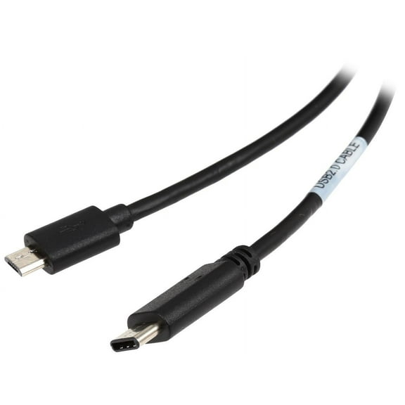 Tripp Lite U040-006-MICRO 6 ft. Black USB 2.0 Hi-Speed Cable (Micro-B Male to USB Type-C Male)