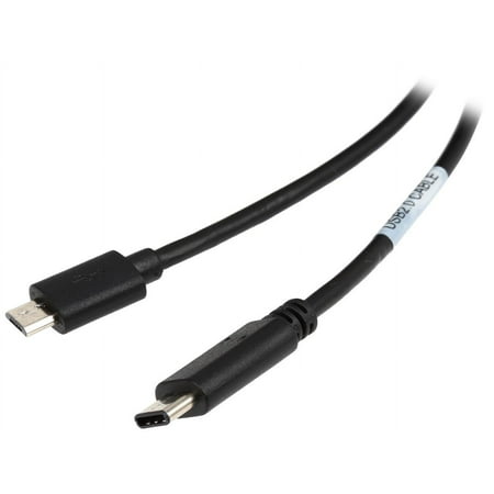 UPC: 0037332188595 | Tripp Lite U040-006-MICRO 6 ft. Black USB 2.0 Hi-Speed Cable (Micro-B Male to USB Type-C Male)