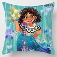 thumbnail image 3 of Funda de almohada de 45 cm de Disney Encanto, figura de la película Mirabel, decoración de cumpleaños para el hogar, funda de almohada con cremallera invisible, 3 of 5