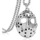 thumbnail image 1 of Collar con colgante calado hueco de acero inoxidable con máscara de Jason para hombre, cadena de eslabones de quilla de 24 pulgadas PHE, 1 of 5