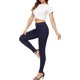 thumbnail image 3 of Pantalones vaqueros de cintura alta para mujer, ajustados, elásticos, ajustados, con control de barriga, pantalones vaqueros 130-blue14, 3 of 5