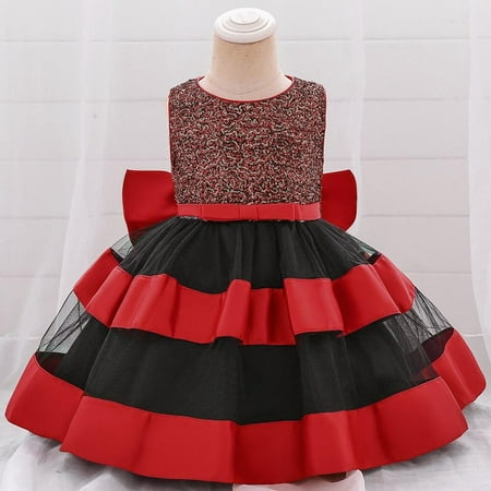Big Bow Party Princess Dress For Baby Girl Christening 1 St Birthday Dress Newborn Infant Wedding Dresses For Baby Girl Clothes Easter Wear Walmart Canada