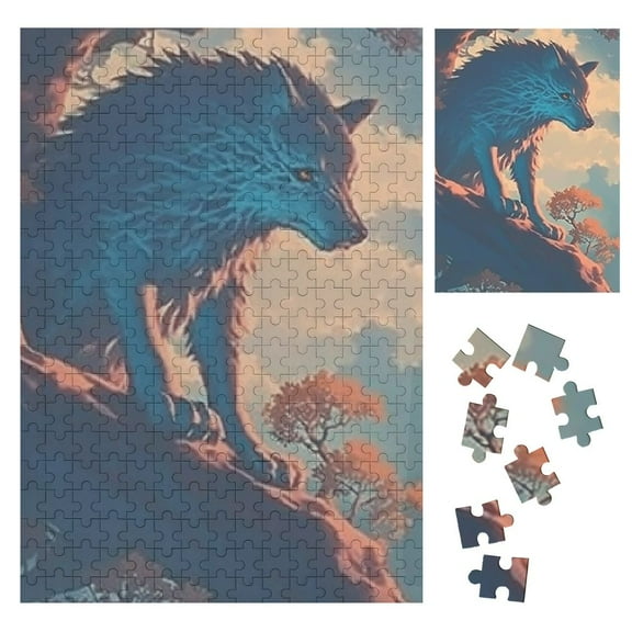 Sheronv 1726380455675000 Wooden Jigsaw Puzzle Vertical Style Premium Eco-Friendly Wood Family Friends Gift 500 Pieces 300PCS