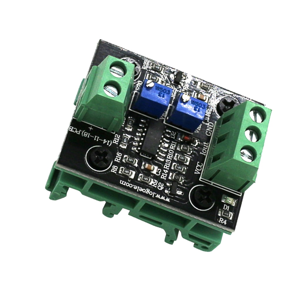Voltage to Current Signal Transmitter 0-15V to 4-20mA Module for Sensors 