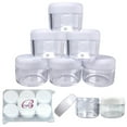 thumbnail image 1 of Beauticom 300 Pieces 30G/30ML(1 Oz) Round Clear Plastic Container Jars with Rounded Edge Top Lid - 300 Jars, 1 of 3