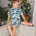 thumbnail image 4 of Fotbe Modern Furniture Pijama Estampada de 2 Piezas para Niños – Ropa de Dormir de Manga Corta Cómoda para Niños y Niñas, Camiseta y Shorts de Algodón-X-Large, 4 of 6