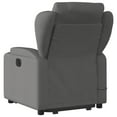 thumbnail image 4 of vidaXL Stand up Massage Recliner Chair Dark Gray Fabric, 4 of 9