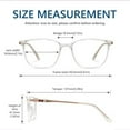 thumbnail image 6 of Cyxus Blue Light Glasses Anti Eyestrain Computer  Gaming Glasses Classic Square Clear Lens Eyeglasses Frame for Women and Men（Crystal）, 6 of 8