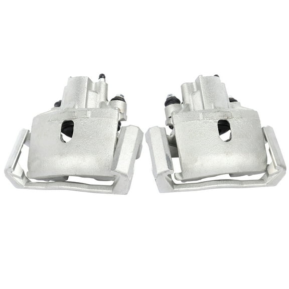 2PCS Rear Driver & Passenger Side Disc Brake Calipers (w/Bracket) 1 Piston 2007-2009 for Chrysler Aspen 4.7L 2003 for Dodge Ram 1500 Van 5.9L