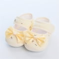 thumbnail image 2 of Splozh Baby Barefoot Shoes Boy Spring and Fall Children Toddler Shoes Girls Floor Sports Shoes Solid Color Bow Hook Loop Simple and Comfortable ,12-15 Months, 2 of 4
