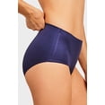 thumbnail image 4 of 247 Frenzy Women's Essentials Mopas PACK OF 6 Laser Cut No Show Seamless Solid Brief Panty, 4 of 8