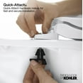 thumbnail image 5 of Kohler Cachet Quiet-Close Toilet Seat - Grip-Tight Bumpers - Round, Biscuit, 5 of 8
