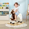 thumbnail image 2 of Brown Rocking Horse with Sound and Saddle Engaging Toy for Toddlers 3 to 8 Years Old Ideal Gift, 2 of 7