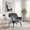 Gray, variant on Yellow Velvet Accent Chair with Metal Legs - Modern Upholstered Barrel Chair