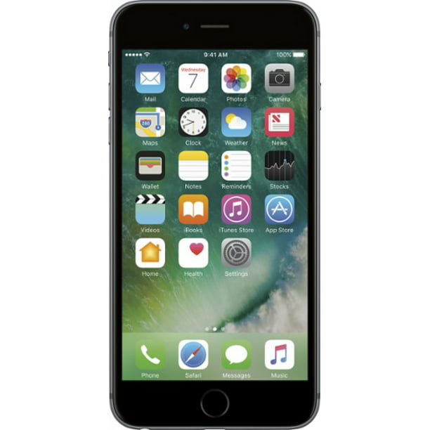 At T Prepaid Apple Iphone 6 32gb Prepaid Smartphone Silver Walmart Com