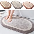 thumbnail image 1 of Alfombra de baño absorbente, alfombra de cocina antideslizante, alfombra impermeable para la puerta del dormitorio, alfombra de poliéster lavable a máquina, pelo extra grueso de 30 mm, 1 of 7