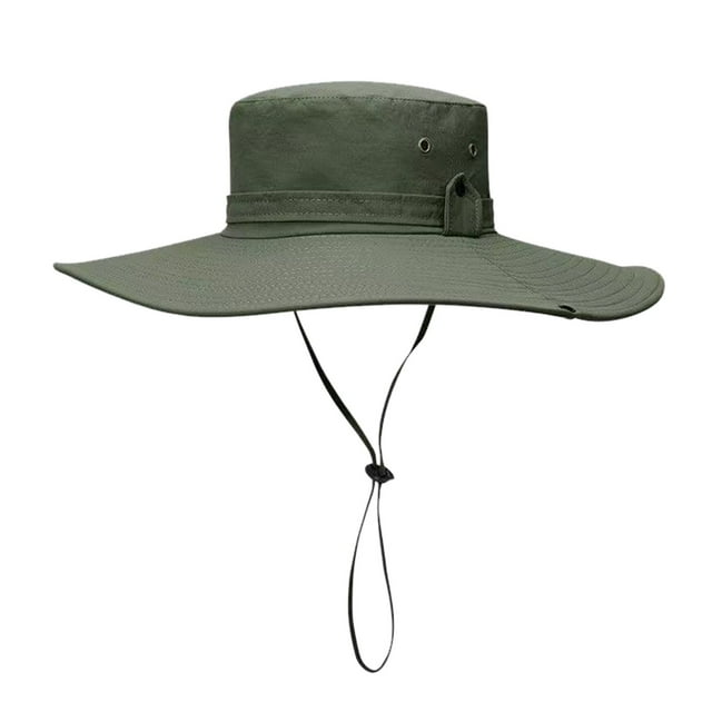 Sombrero de pescador unisex de ala ancha para actividades al aire libre, con protección solar, para senderismo y pesca