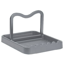 Multi-Function Kitchen Utensil Holder - Stainless Steel Spoon Rest with Pot Lid Organizer, Countertop & Stove Top Storage for Cooking Tools, Scrapers & Kitchen Accessories