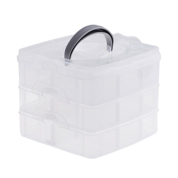 Caja de almacenamiento de plástico Sunnimix Estuche organizador de cuentas artesanales