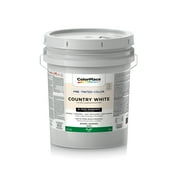 ColorPlace Interior Flat Latex Wall & Trim Paint, Country White, 5 Gallon