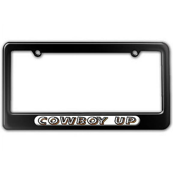 Cowboy Up - Western - Funny License Plate Frame