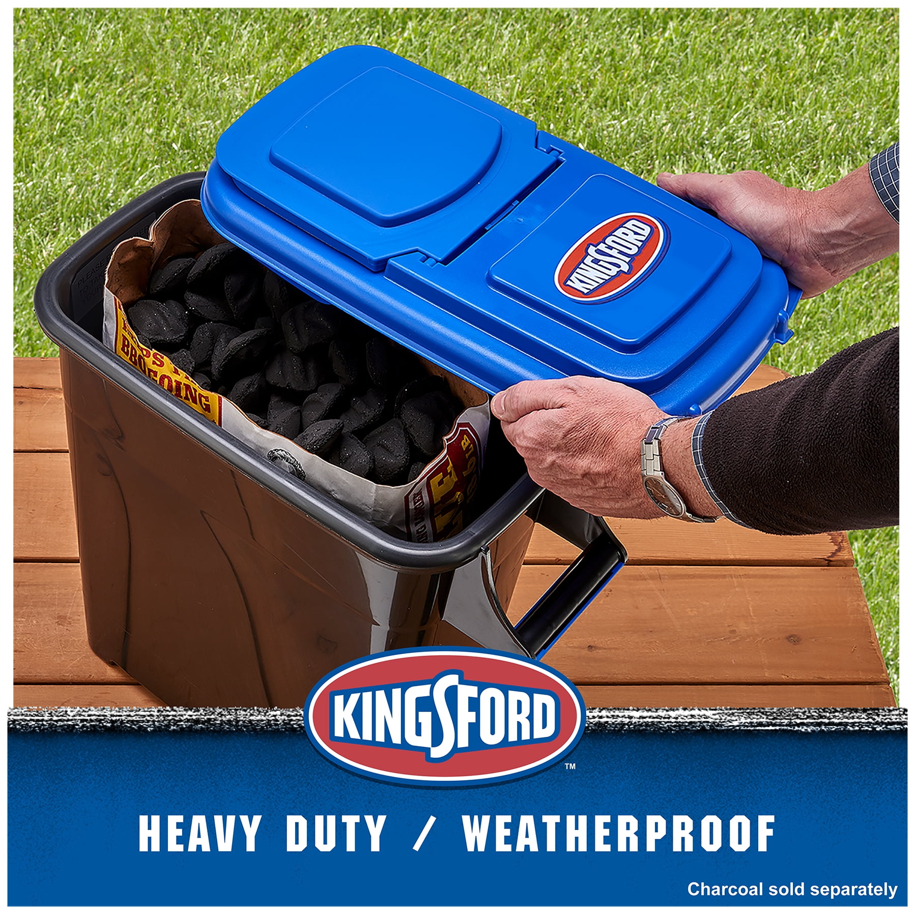 Kingsford Charcoal Storage Dispenser with Heavy Duty Grill Scoop Value Pack