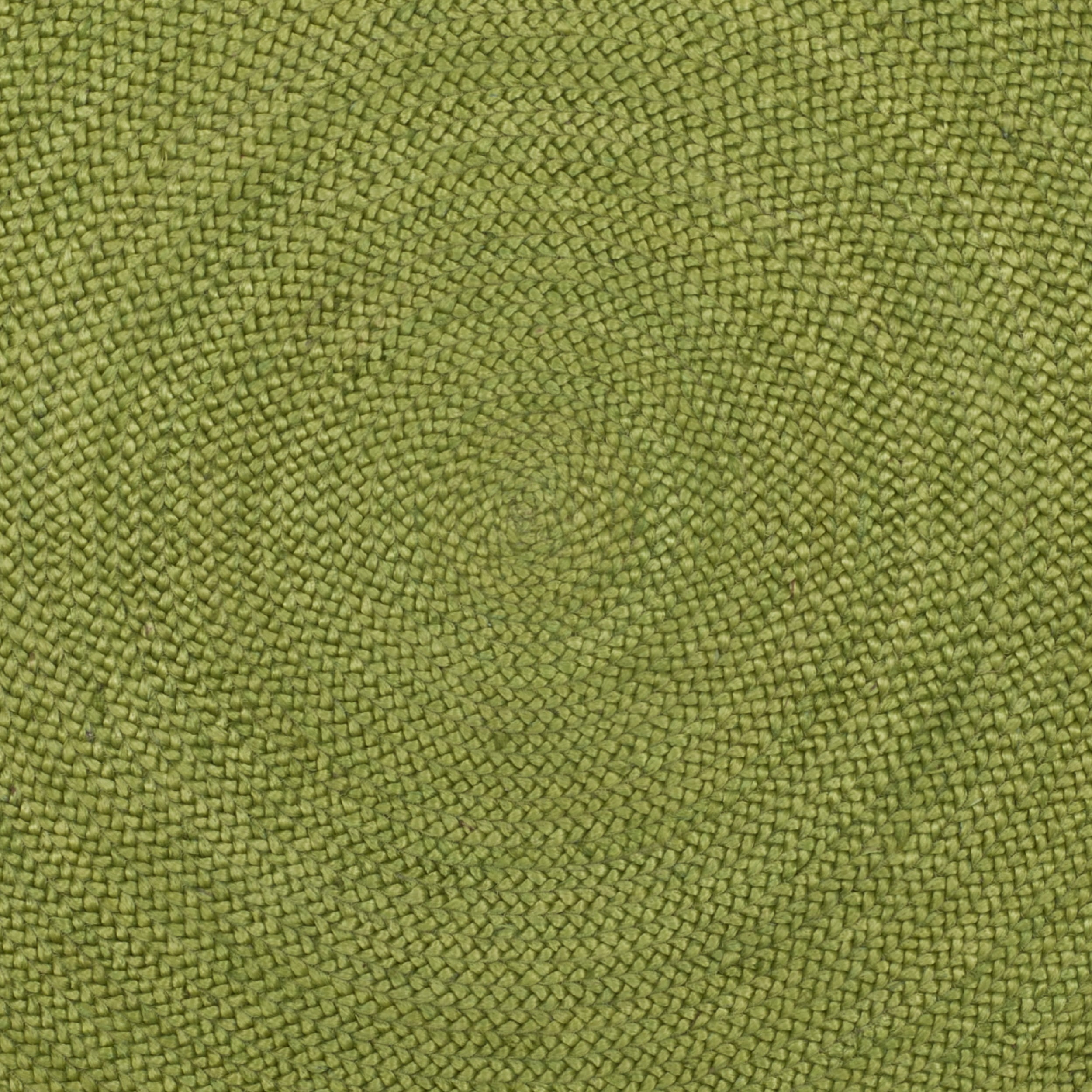 SAFAVIEH Natural Fiber Cebrail Braided Jute Area Rug, Green/Natural, 4' x 4' Round