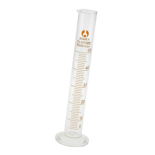 Instrumento de Medición de Cristal Herramiento de de Química de Laboratorio 50 Ml