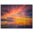 thumbnail image 1 of Picture-Tiles.com: Sunset Ceramic Tile Wall Mural WAL500986-43XL. 48"W x 36"H using (12) 12" x 12" Ceramic Tiles-Satin Finish, 1 of 3