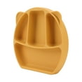 thumbnail image 3 of Toddler Bowl, Round Edge Baby Plate Utensil  For Home Blue,Yellow,Brown, 3 of 8