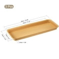 thumbnail image 2 of Uxcell Plastic Rectangular Flower Drip Tray 3pcs Terracotta 19.29x7.87”, 2 of 5