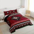 thumbnail image 3 of Manfei Bohemian Aztec Full Size Comforter Sets 3-Piece for Children Teens Adults,Exotic Style Bedding Comforter Set,Hippie Tribal Lightweight Bedding Sets,Ultra Soft Home Decor,Reversible, 3 of 8