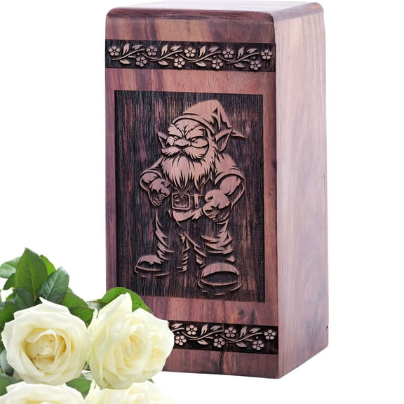 KARYLIZ Garden Gnome Cremation Urns For Human Ashes Adult - Urn For Ashes Adult Male - Burial Urns For Adult Human Ashes - Cremation Urn For Human Ashes - Adult Cremation Urns - Urns For Ashes Adult