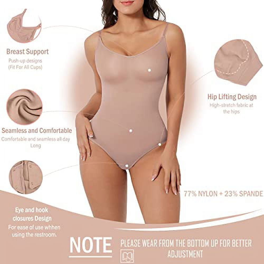 F.I.X Shapewear by WunderWear Women's Seamless Jacquard Body Suit, Nude,  Large : : Clothing, Shoes & Accessories