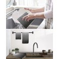 thumbnail image 5 of Grey Ombre Kitchen Dish Towels for Drying Dishes Set of 4, Contemporary Gradient Abstract Art Waffle Weave Microfiber Hand Tea Bathroom Towels Quick Dry & Absorbent Towel 12x12, 5 of 7