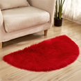 thumbnail image 2 of Tapis Rond en Peluche Demi-Cercle pour Chambre d'Enfants Filles Tapis de Chambre Tapis de Sol pour Salon, 2 of 6