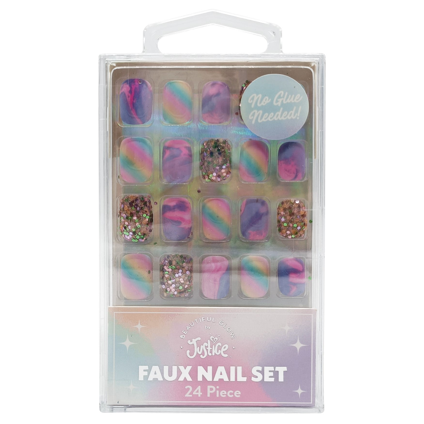 Justice brand Faux Nails 24pc Set