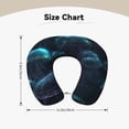thumbnail image 5 of Xecao Ice blue light spot jellyfish Print Memory Foam Cervical Neck Pillow Versatile U-Shaped Pillows for Home,Office,Camping,Travelling,Soft Washable Cover, 5 of 8