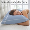 thumbnail image 5 of Pure Light Blue Pillow Covers King, Simple Solid Color Soft Brushed Microfiber Breathable Throw Pillow Covers, Decorative Pillowcase with Zipper for Couch Sofa Bedroom Living Room 20"x36", 5 of 9