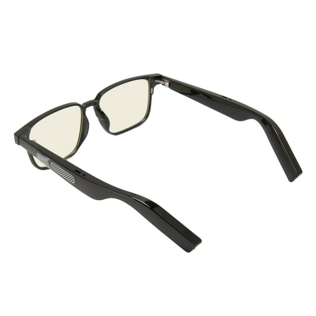 Lunettes Intelligentes Sans Fil Bluetooth, Lunettes de Soleil Bluetooth Étanches IPX4 avec Lentille Anti-Éclairage Bleu, Commande Tactile et Commande Vocale Intégrées Lithium 110 mAh
