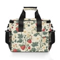 thumbnail image 7 of FORMRS Insulated Cooler Bag 24 Cans Capacity Soft Leakproof Lunch Box with Side Pockets, Small Strawberry Pattern, 7 of 7