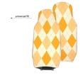 thumbnail image 5 of LNWH Car Seat Covers, Argyle Pattern Orange Pattern Car Interior Seat Covers - Universal Fit Most Cars, SUV, Trucks, 2pcs Car Seat Protectors, 5 of 8